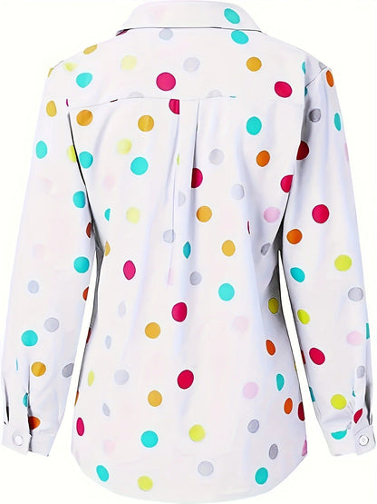 Blouse à pois ludique Amelie Morin pour tous les jours