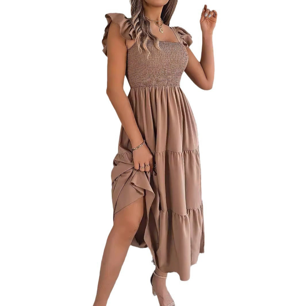 Élégante robe d'été midi sans manches Amélie Morin