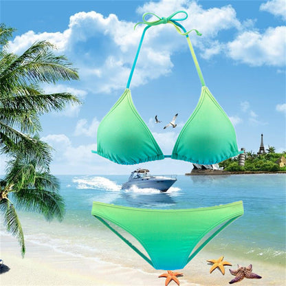 Ensemble bikini dégradé Amelie Morin inspiré de Pinterest