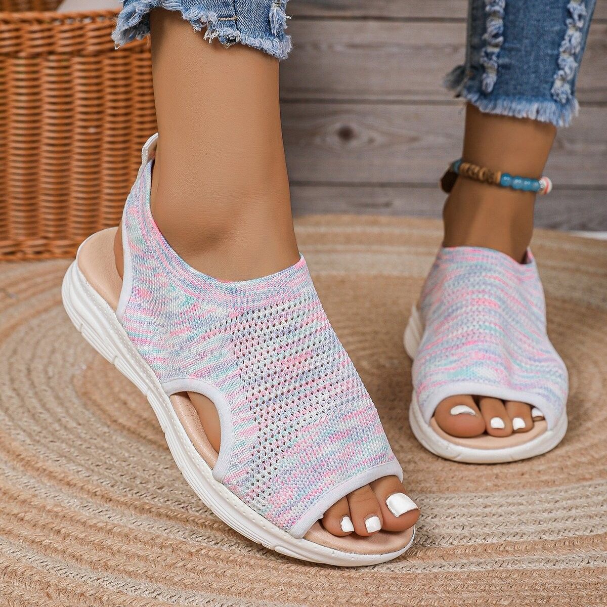 Sandales Flyknit respirantes d'Amélie Morin