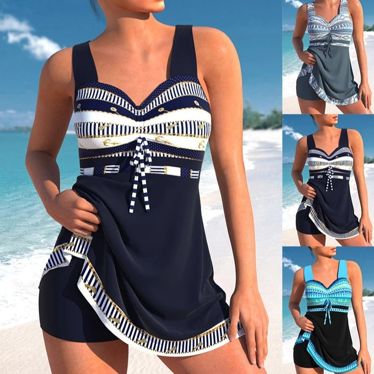 Chic Plus Size Split Skirt Bikini by Elizabeth Ainsley