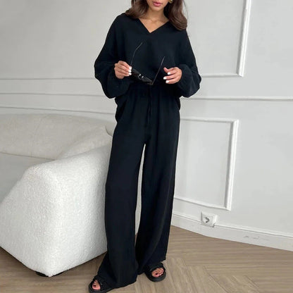 Ensemble chic à manches longues et coupe ample Amélie Morin