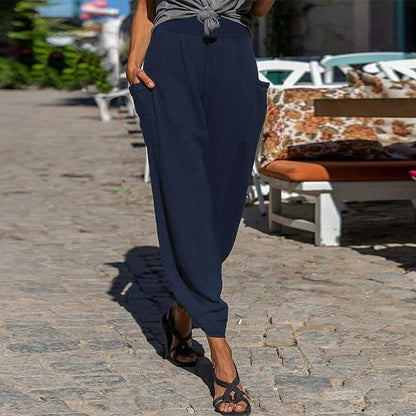 Pantalon décontracté en coton Amelie Morin, coupe ample