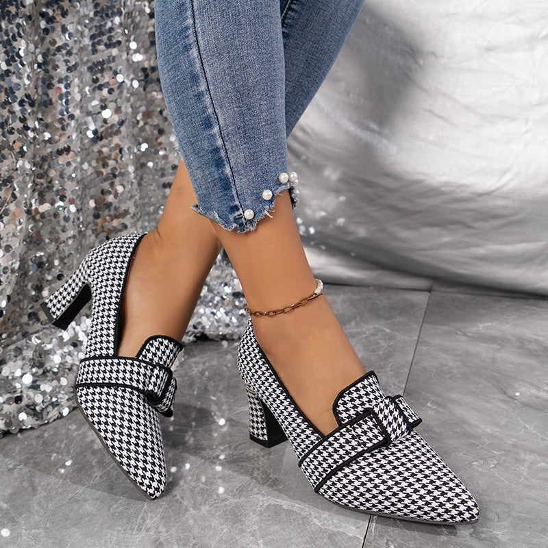 Chic Houndstooth Elizabeth Ainsley Everyday Heels