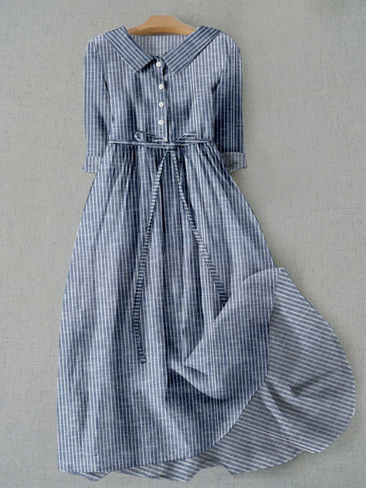 Robe-chemise rayée pour tous les jours Amélie Morin