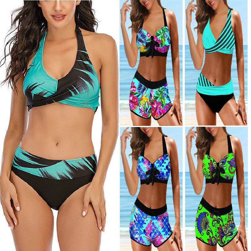 Maillot de bain bikini imprimé coloré Amélie Morin