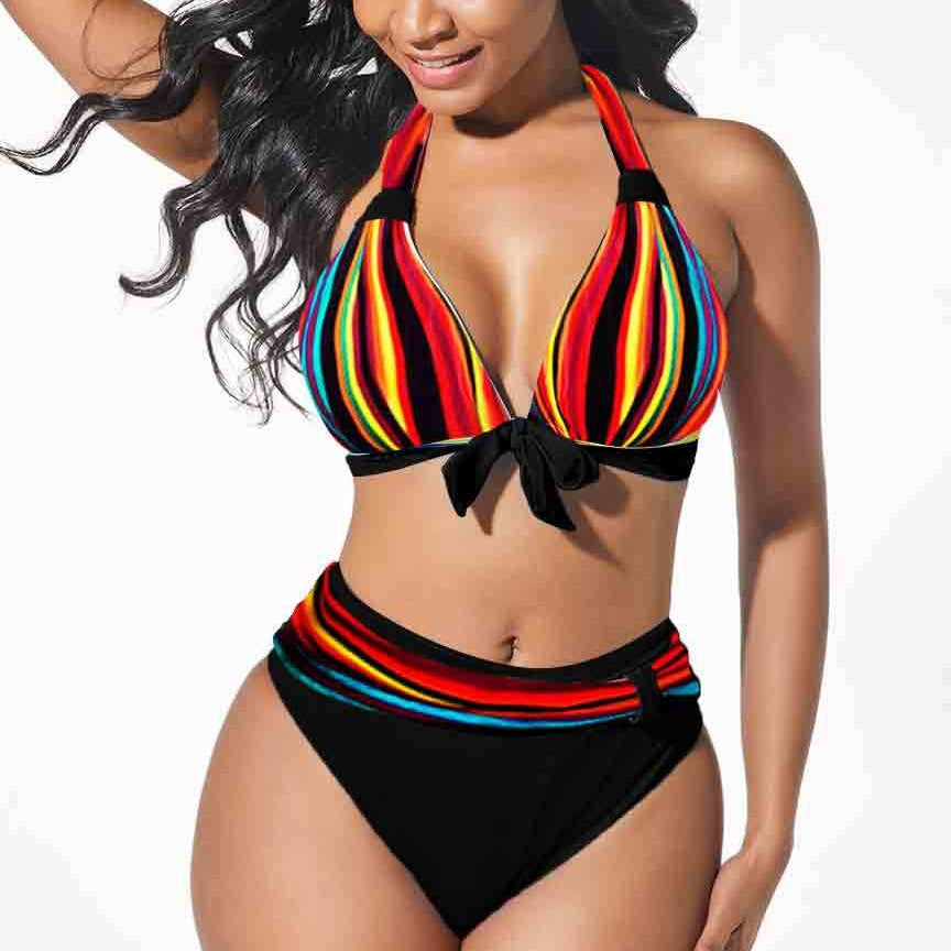 Bikini coloré grande taille par Amélie Morin