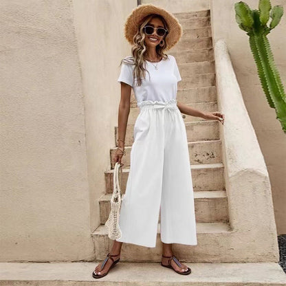 Pantalon large en lin Amelie Morin, inspiré de Pinterest