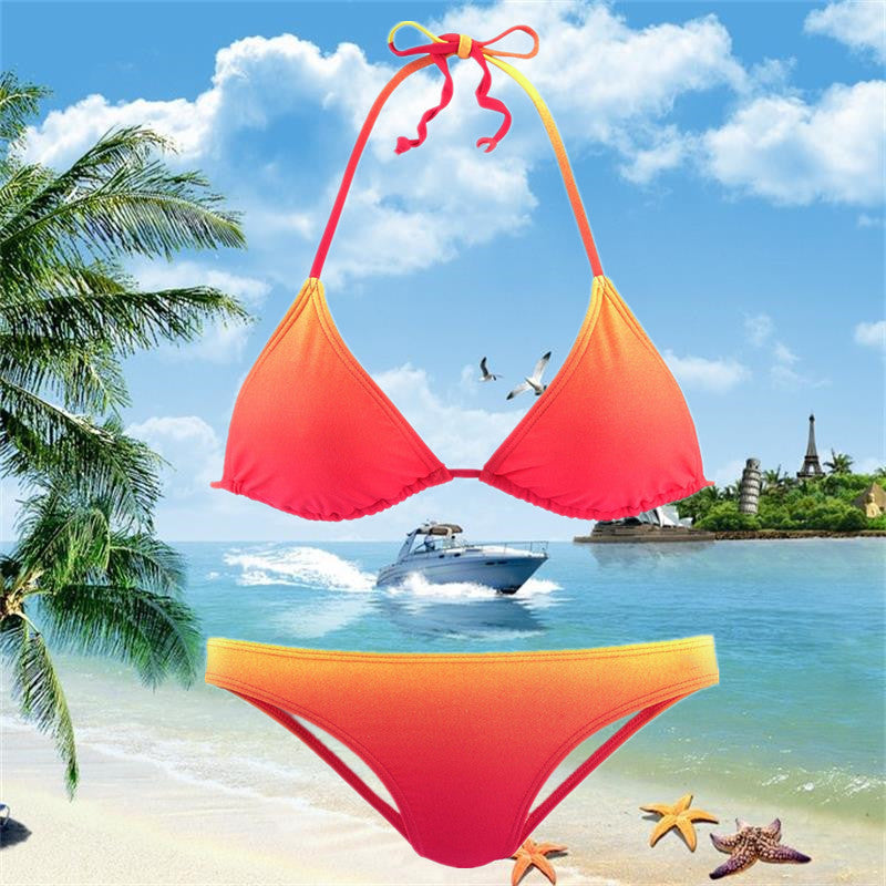 Ensemble bikini dégradé Amelie Morin inspiré de Pinterest