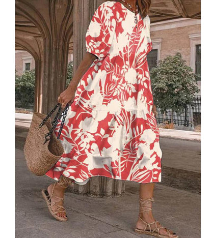 Robe midi d'été à imprimé floral Amélie Morin