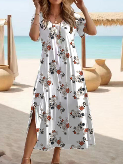 Robe maxi fendue élégante signée Amélie Morin
