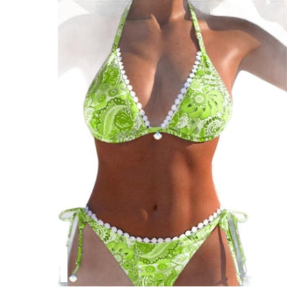 Bikini imprimé éclatant par Amélie Morin