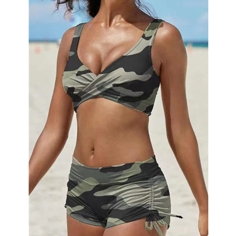 Ensemble bikini taille haute chic par Amélie Morin