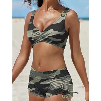 Ensemble bikini taille haute chic par Amélie Morin