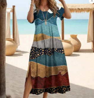 Elegant Slit Maxi Dress by Elizabeth Ainsley
