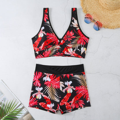 Bikini boxer imprimé aux couleurs vives par Amélie Morin