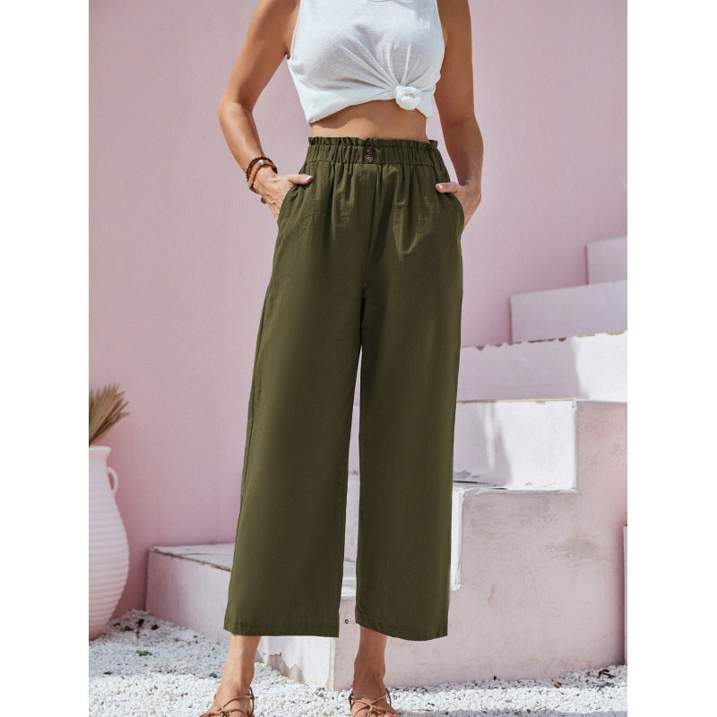 Pantalon taille haute Amelie Morin inspiré de Pinterest
