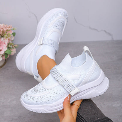 Baskets compensées tendance Amélie Morin pour femmes