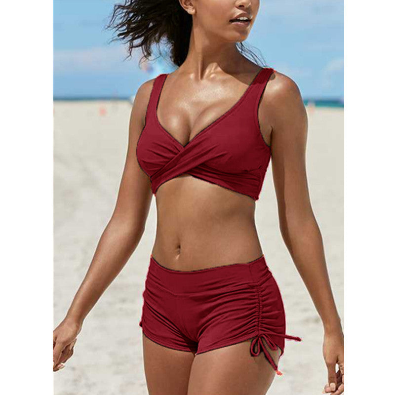 Ensemble bikini taille haute chic par Amélie Morin