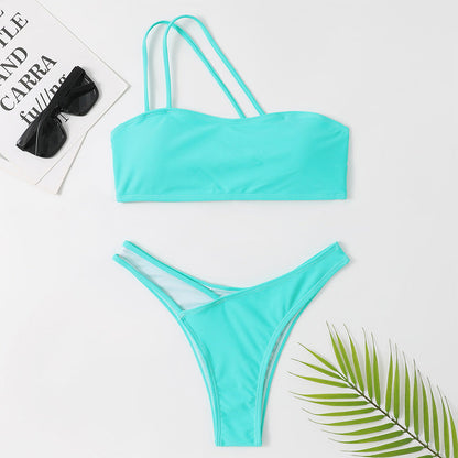 Ensemble bikini chic asymétrique Amélie Morin
