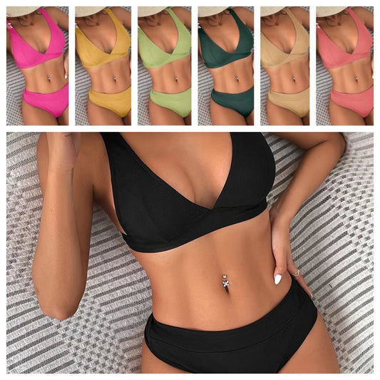 Ensemble bikini côtelé chic Amélie Morin