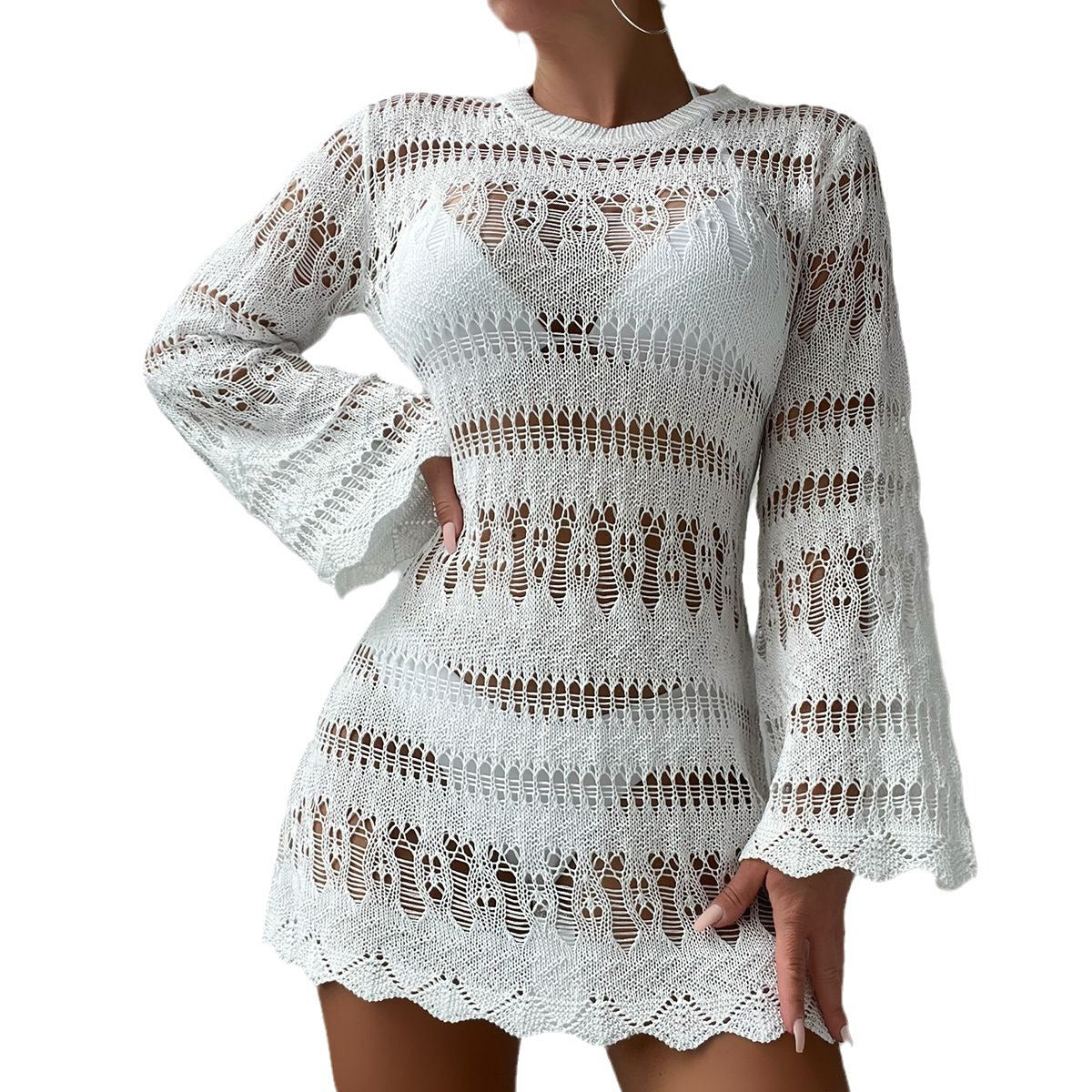 Cache-maillot de plage chic en crochet Amélie Morin