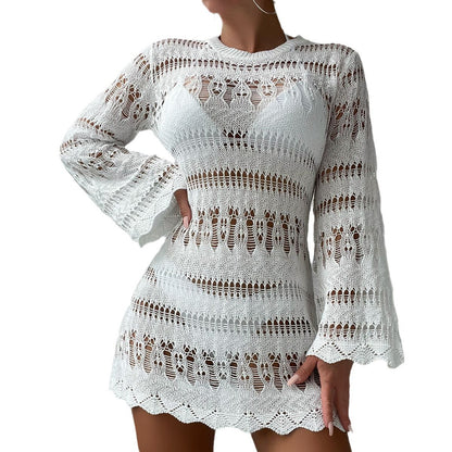 Cache-maillot de plage chic en crochet Amélie Morin