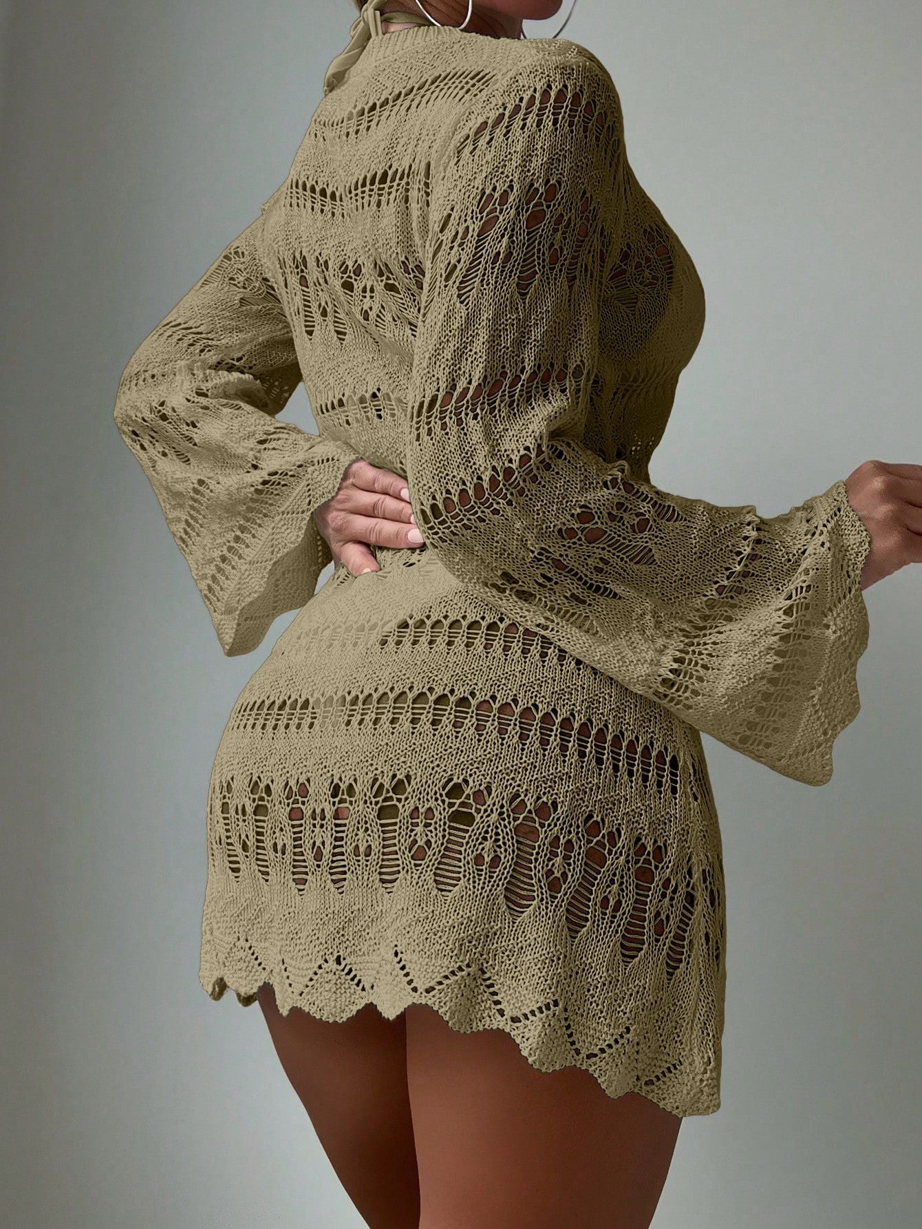 Cache-maillot de plage chic en crochet Amélie Morin