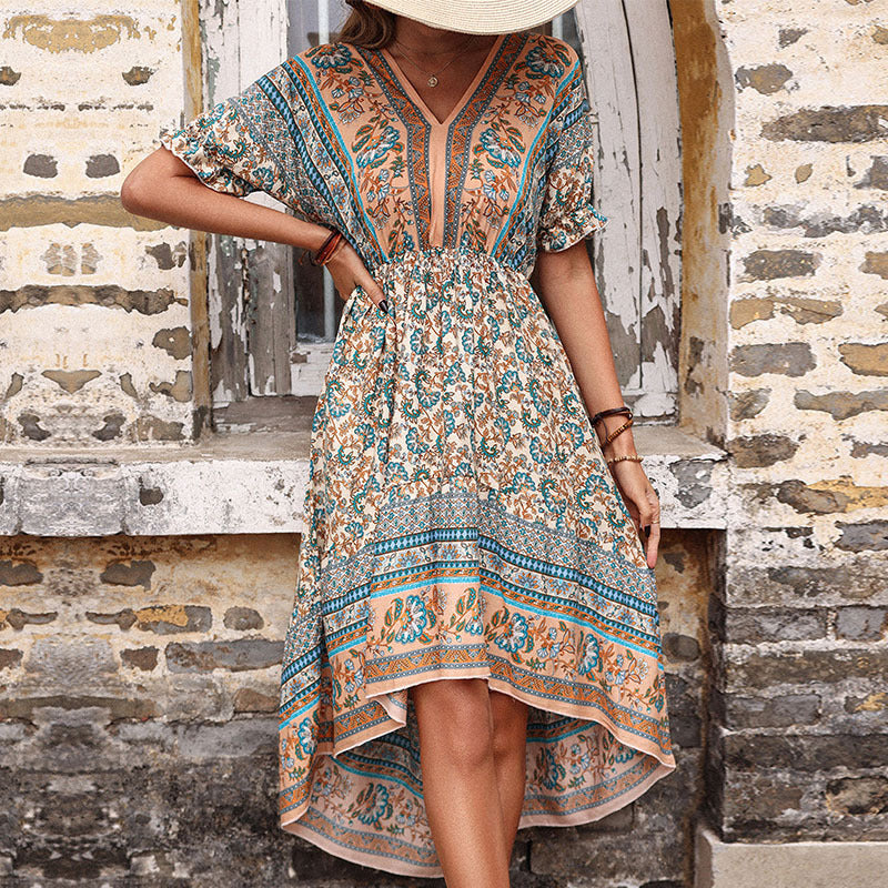 Robe vintage à imprimé floral Amélie Morin Été