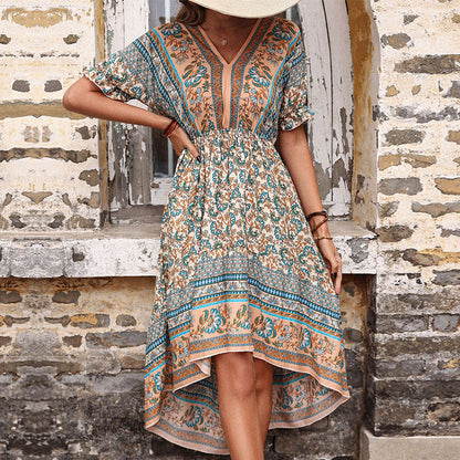 Robe vintage à imprimé floral Amélie Morin Été