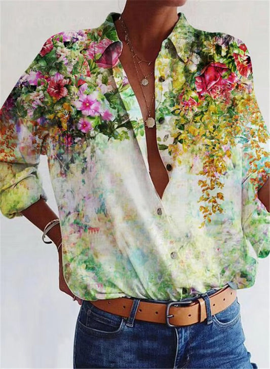 Gilet ample à fleurs Amélie Morin pour femme